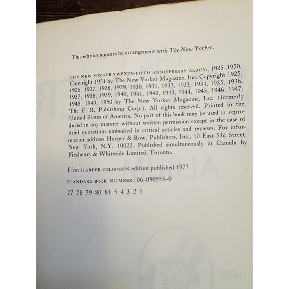 New Yorker Twenty-Fifth Anniversary Album, 1925-1950. Reprint of the 1951 Ed# - Picture 4 of 9